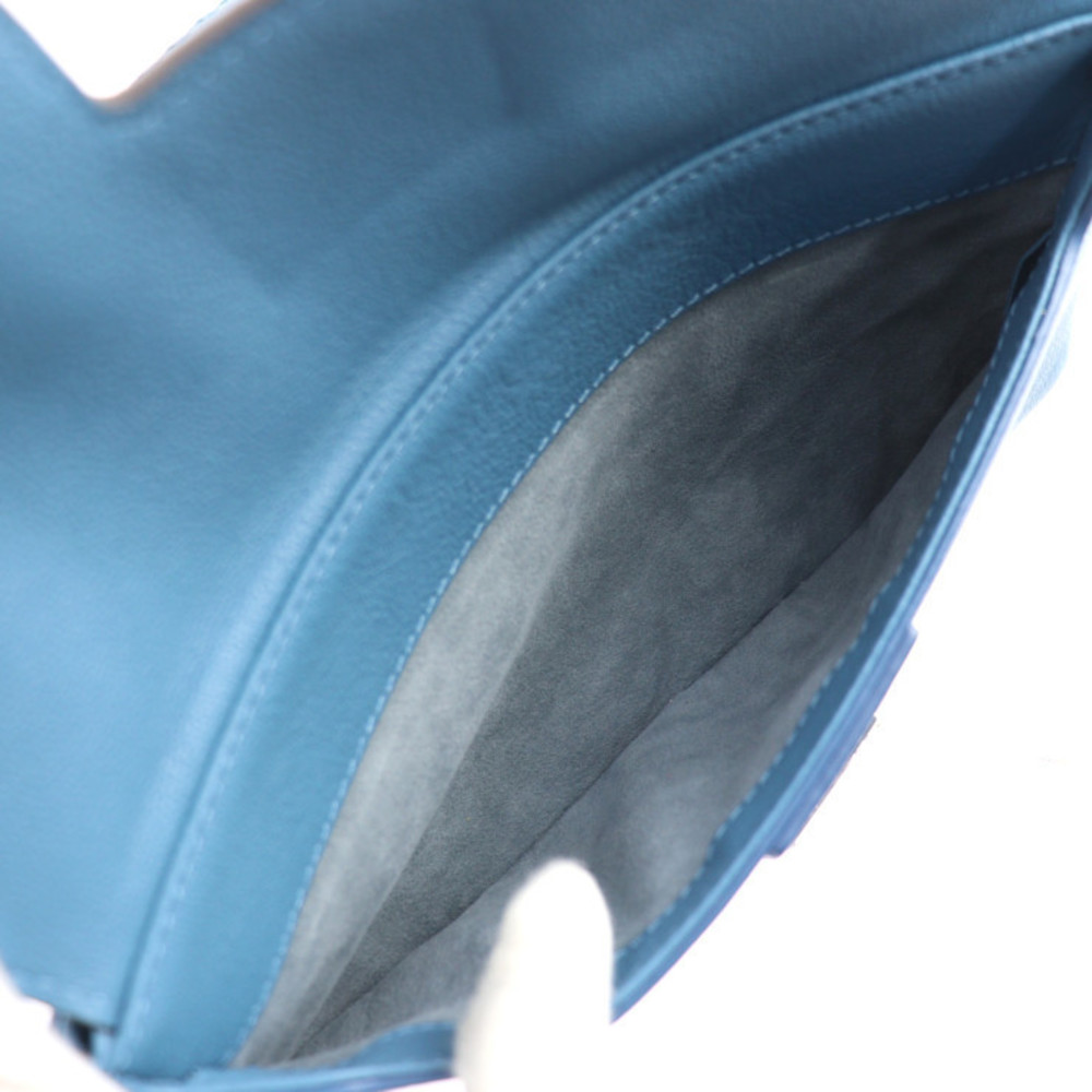 Louis Vuitton Chain Shoulder Bag Python Blue Beige - image 8